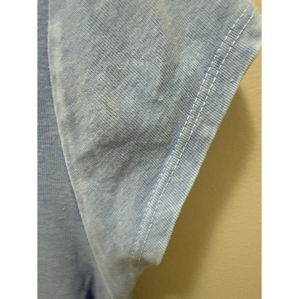 Arula Blue Cropped Tee Shirt Women's Size 0X –‎ 100% Cotton - Picture 3 of 8